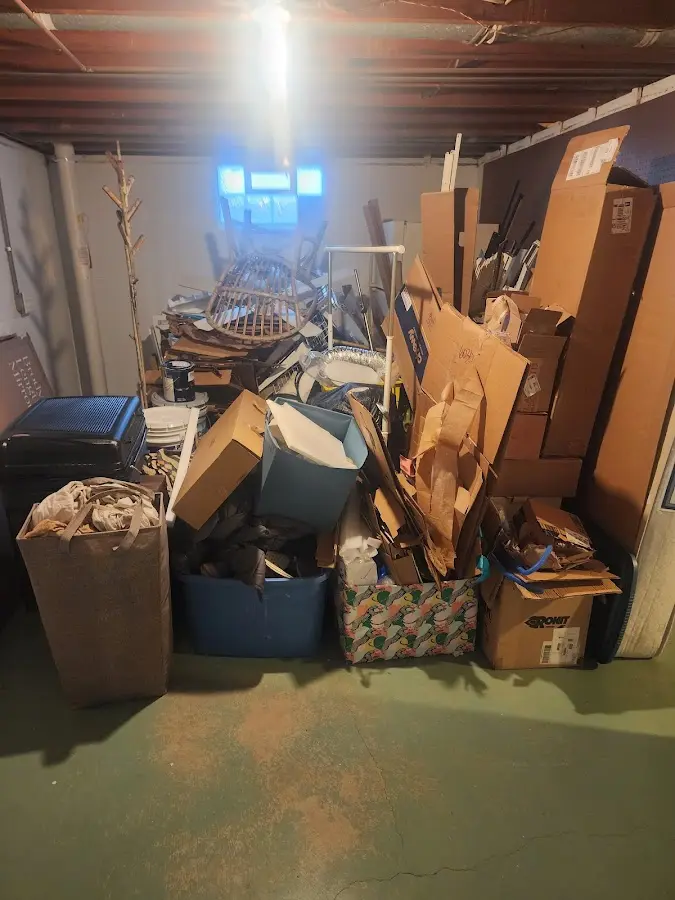 Roll-off dumpster container at job site for 20 Yard Dumpster Rental in West Vincent